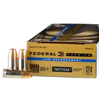 Federal HST 9mm Luger +P 124 Grain JHP - 50 Rounds