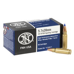 FN 10700017 High Performance 5.7x28mm 40gr Hornady V-Max - 50/Box